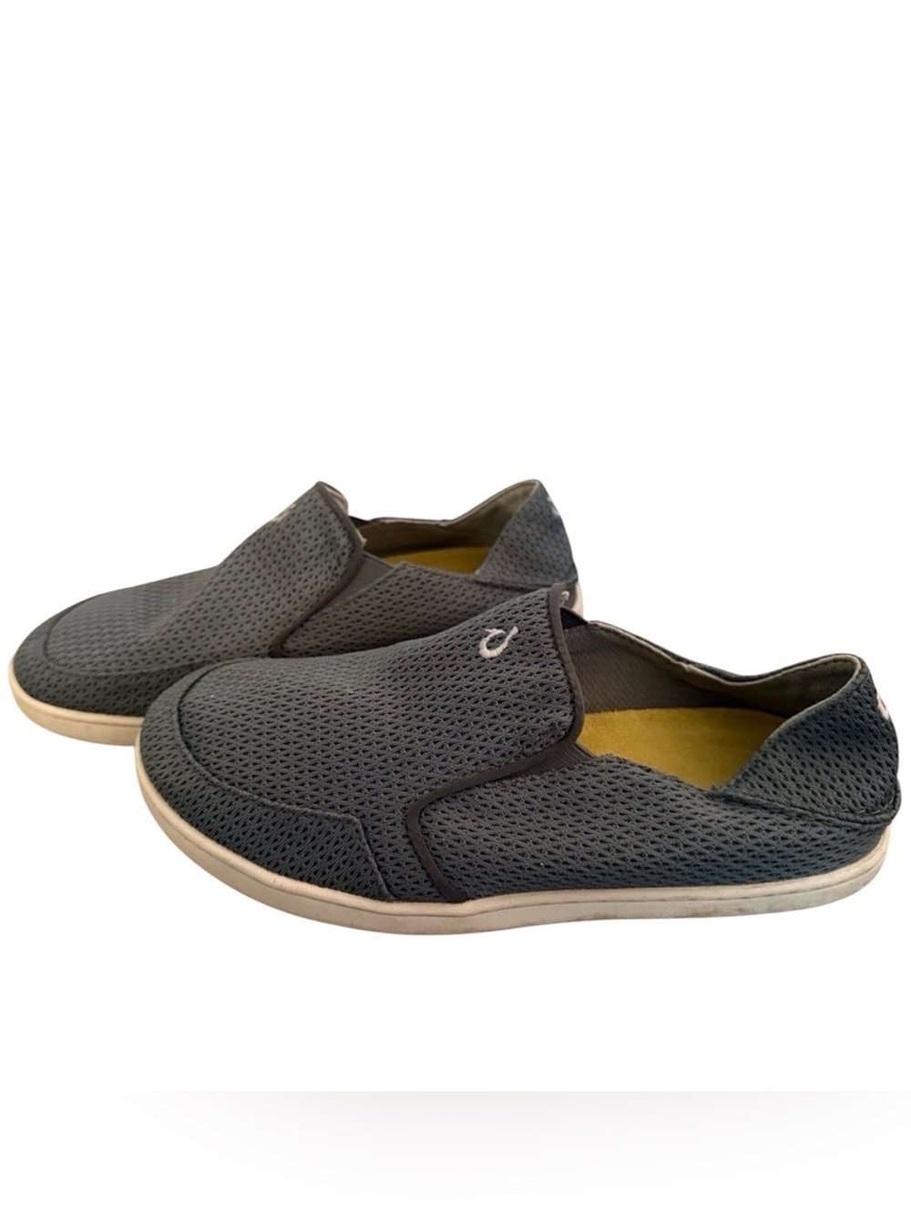 OluKai Nohea Mesh Men’s Slip On Shoes Size 8 Arch Support Hawaiian Comfort
